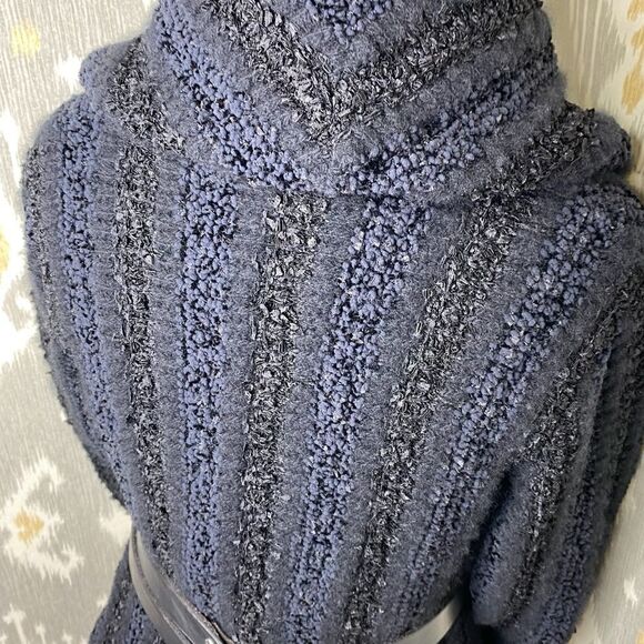 Ralph Lauren 2012 Collection Black Cashmere Blend Chenille Shawl Collar Cardigan - Picture 16 of 16